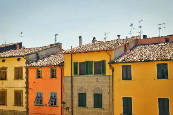 Montopoli en Val d 'Arno arquitectura antigua. Toscana, Itaky . —  Fotos de Stock