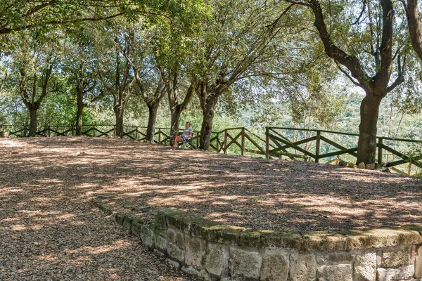 Montopoli castle hill. Tuscany, Italy. — Stock Photo, Image