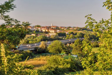 Toskana yazı lasndscape, Batı İtalya.