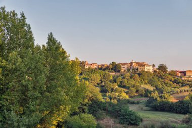 Toskana yazı lasndscape, Batı İtalya.
