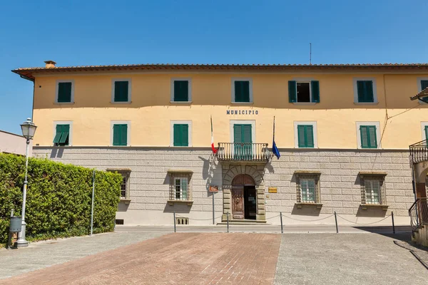 Montopoli na arquitetura da Prefeitura de Val d 'Arno. Toscana, Itália . — Fotografia de Stock