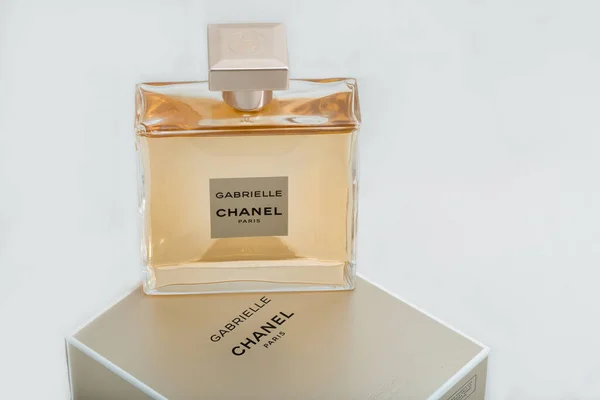 Quiiv Ucrânia Março 2020 Gabrielle Chanel Frasco Perfume Caixa Fechar — Fotografia de Stock