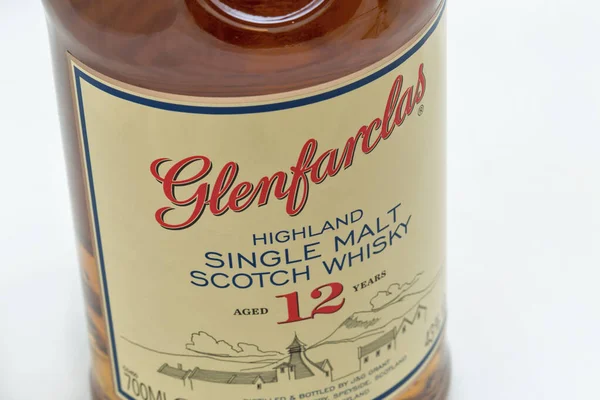 Kiev Ukraine Wrzesień 2019 Glenfarclas Highland Single Malt Butelka Szkockiej — Zdjęcie stockowe