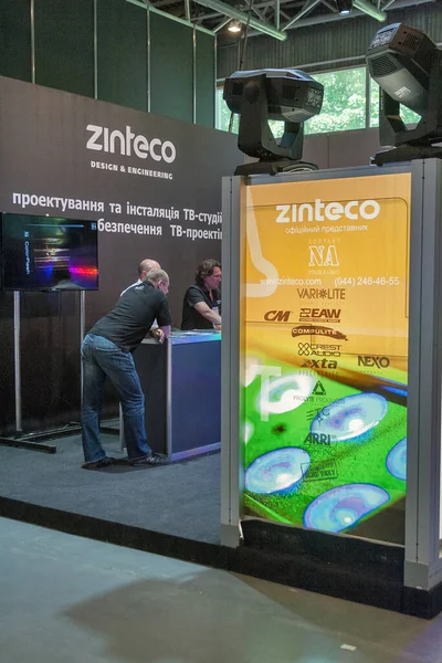 Kyiv Ucraina Maggio 2015 Zinteco Studio Design Engeneerin Company Stand — Foto Stock