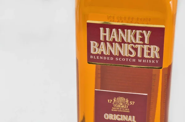 Kiev Ukrajina Prosince 2018 Hankey Bannister Míchaná Skotská Whisky Láhev — Stock fotografie