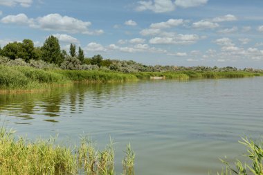 Shabo, Ukrayna 'da Dinyester Estuary manzarası.