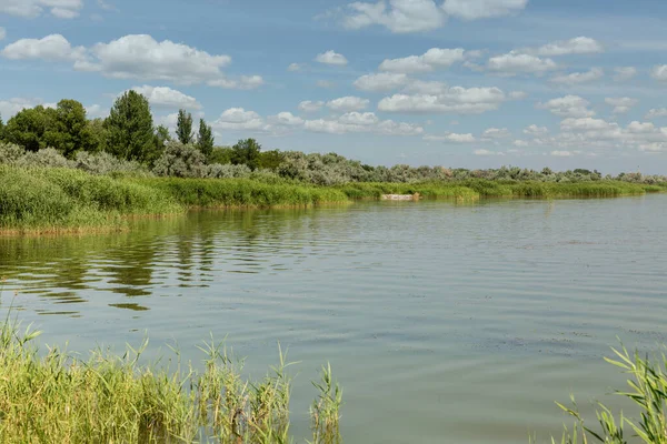Krajobraz Ujścia Rzeki Dniestr Shabo Ukraina — Zdjęcie stockowe