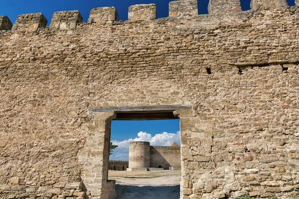 Starověká Pevnost Bilhorod Dnistrovskyi Nebo Akkerman Ukrajině Vězeňská Věž Nádvoří — Stock fotografie