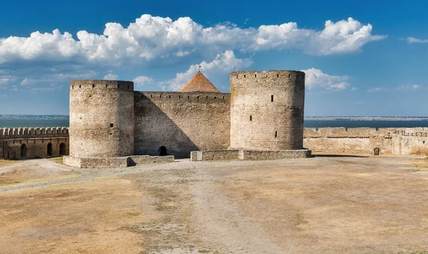 Antigua Fortaleza Bilhorod Dnistrovskyi Akkerman Orilla Del Estuario Ucrania Patio —  Fotos de Stock