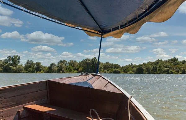 Barco Recreativo Río Danubio Vilkove Ucrania — Foto de Stock
