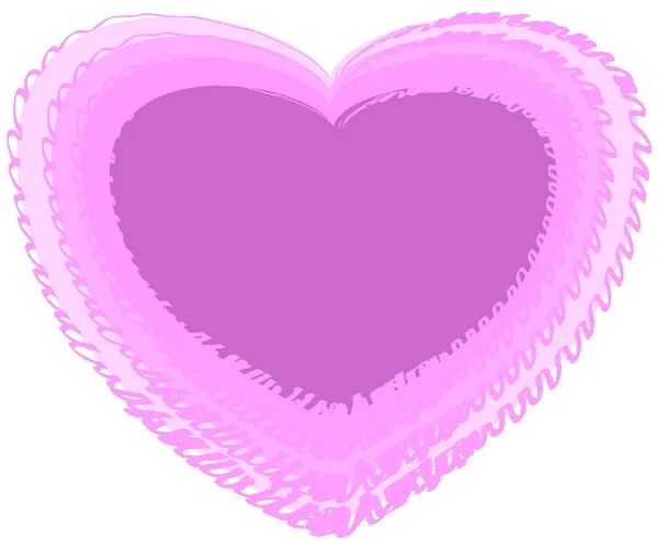 Pink Heart Lace — Stock Vector