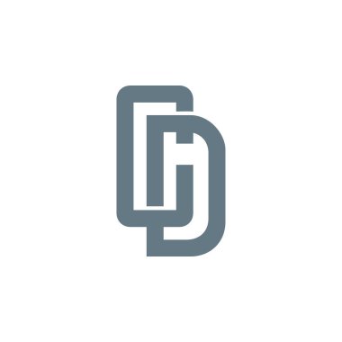 harfler bağlantılı cd zinciri tasarımı logo