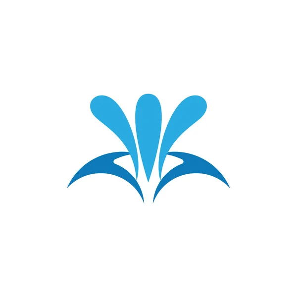 Simple Agua Salpicadura Logo Vector — Vector de stock