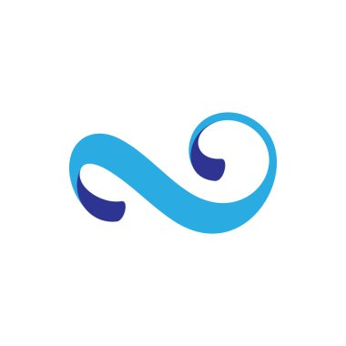 basit şerit hareketli 3d logo vektör