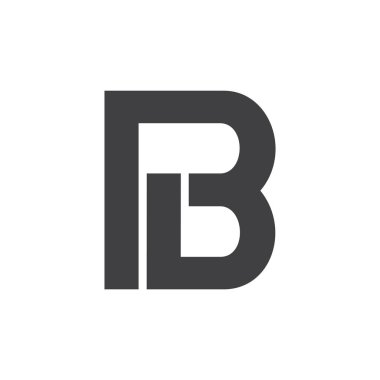 mektuplar Türkçe basit geometrik çizgi logo vektör