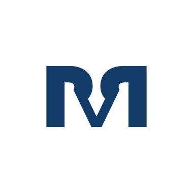 Soyut mektup Bay basit geometrik logo vektör