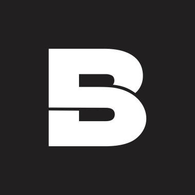 basit geometrik mektup sb logo vektör