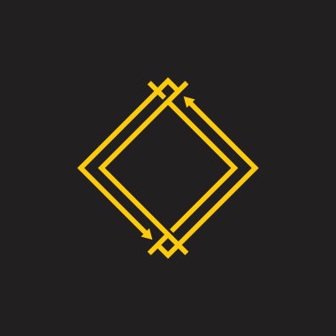 Daire okları simge vektör kare çerçeve