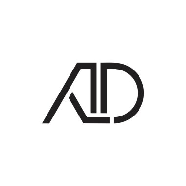 harfler reklam basit geometrik çizgi logo vektör