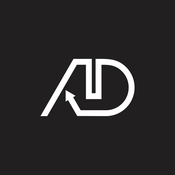 harfler reklam basit geometrik ok çizgi logo vektör