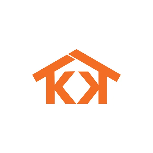 Letras Diseño Casa Simple Logo Vector — Vector de stock