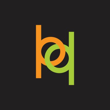 Soyut mektup hd bağlantılı logo vektör