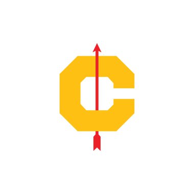 mektup c yay ok Tasarım marka logosu