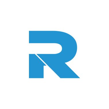 harfler pr basit geometrik logo vektör