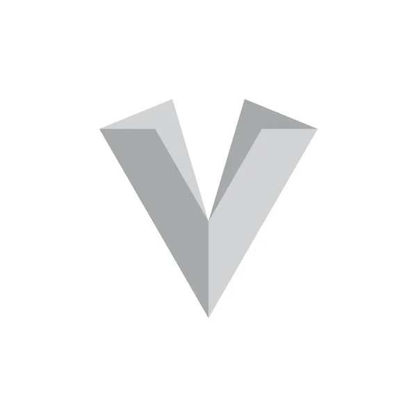 Lettre Simple Vecteur Logo — Image vectorielle