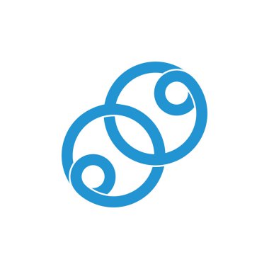 bağlantılı döngü daire yüzük logosu