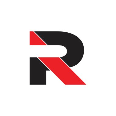 harfler pr basit geometrik logo vektör