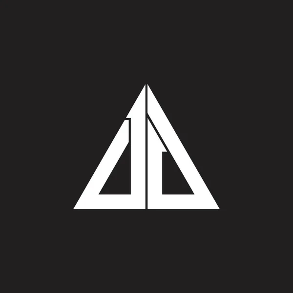 Triangle Flèches Vers Haut Géométrique Ligne Logo Vecteur — Image vectorielle