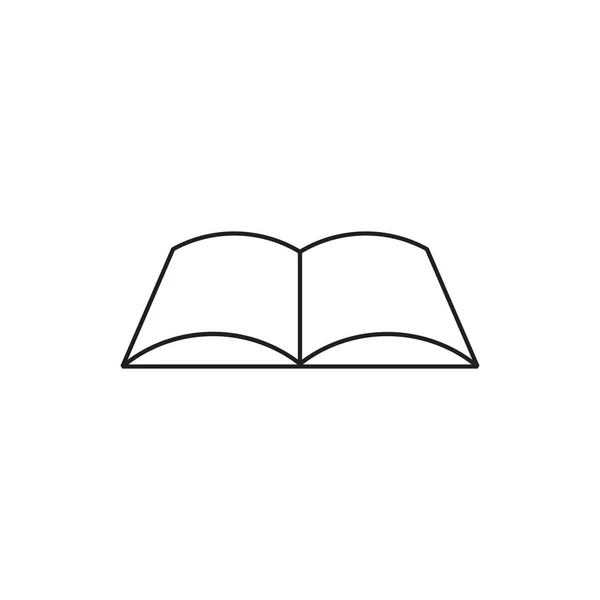Einfacher Buchzeilen Icon Vektor — Stockvektor