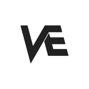 mektup ve basit geometrik logo vektör