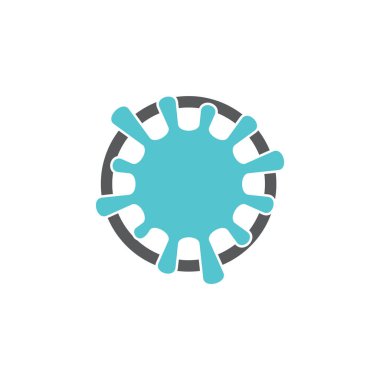 Splash su daire girdap logo vektör
