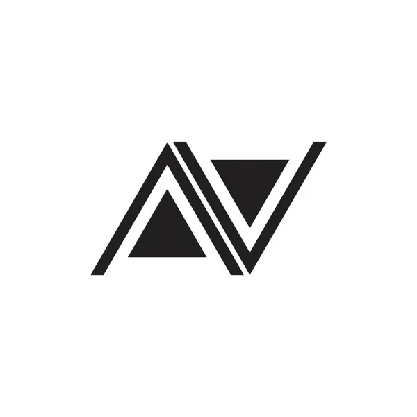 Lettre Logo Triangle Géométrique Simple — Image vectorielle