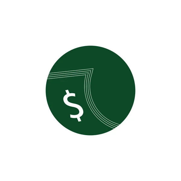 Pengar Ark Dollar Symbol Vector — Stock vektor