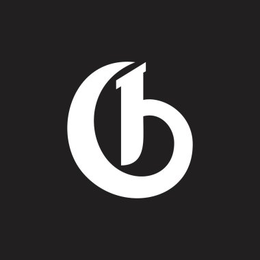 mektup cb basit logo vektör