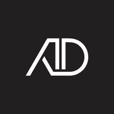 harfler reklam basit geometrik çizgi logo vektör