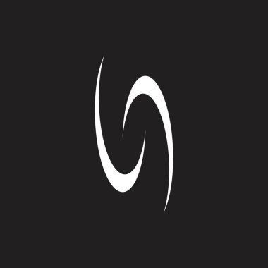 soyut eğrileri hareket daire logo vektör