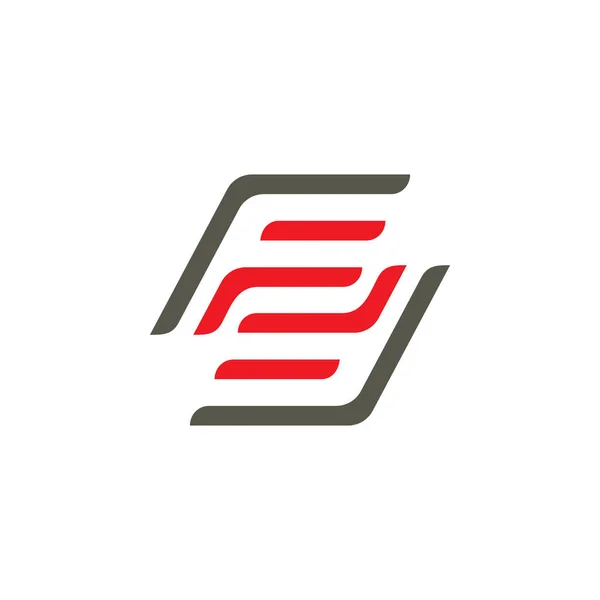 harfler f2 basit geometrik çizgi logo vektör