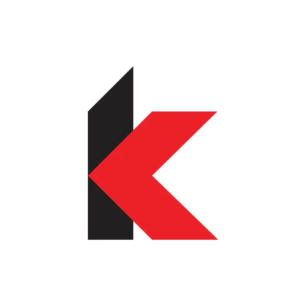 Harf k ok logo vektör — Stok Vektör