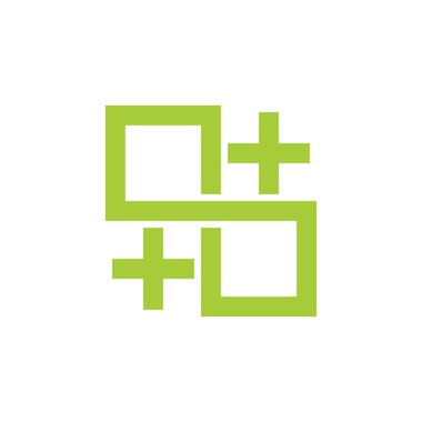 Ayrıca tıbbi daire geometrik Infinity hat logosu