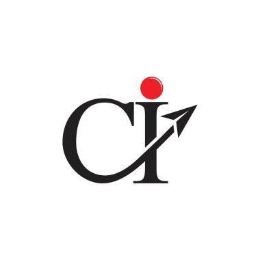 harfler CI ok hareket logo vektör