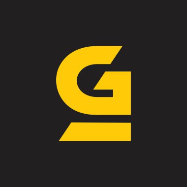 soyut mektup g basit geometrik logo
