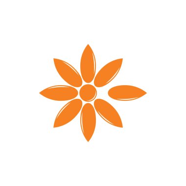 basit girdap petal logo vektör