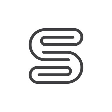 mektup s ataş logo vektör