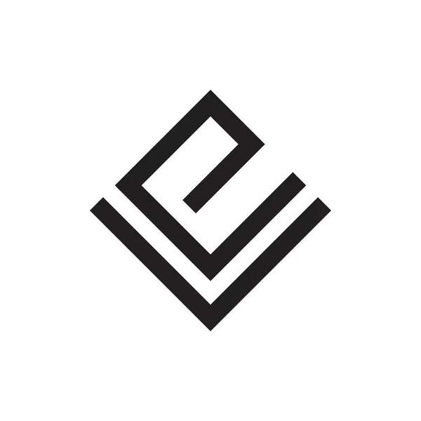 Абстрактные буквы вектор логотипа стрелки ev — стоковый вектор
