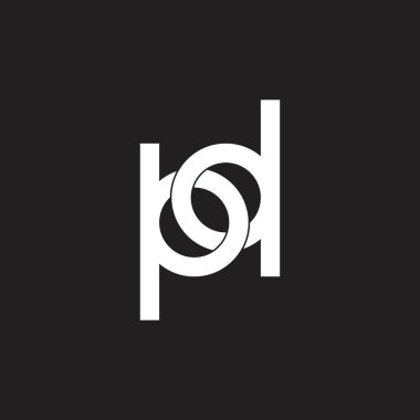 Soyut mektup hd bağlantılı logo vektör