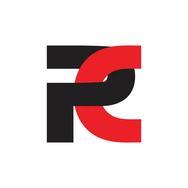 soyut harfler pc basit bağlantılı logo vektör